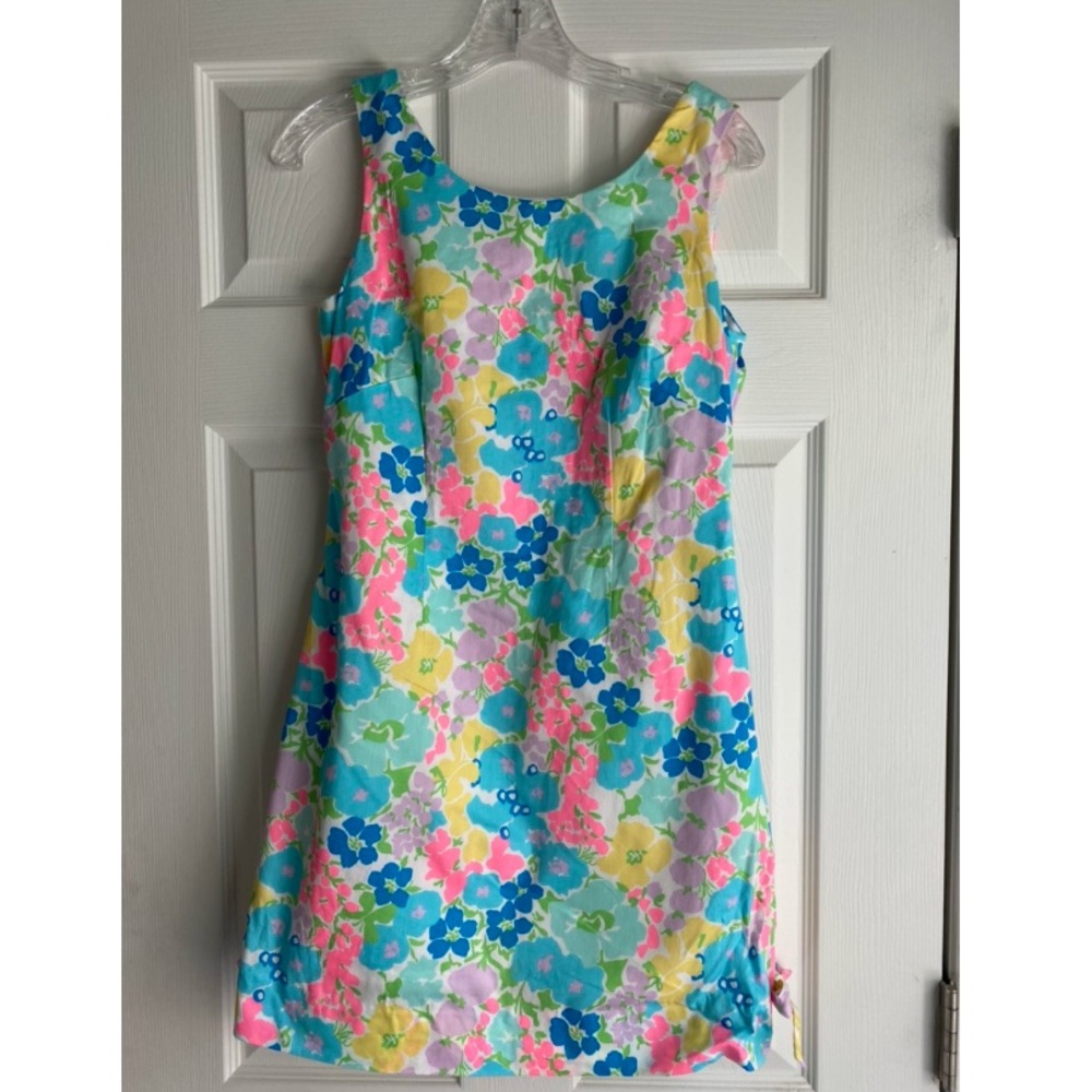 Lilly Pulitzer blue/pink floral Mila Shift Dress